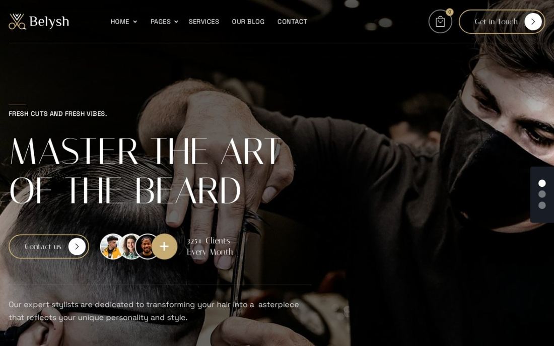 Belysh website preview