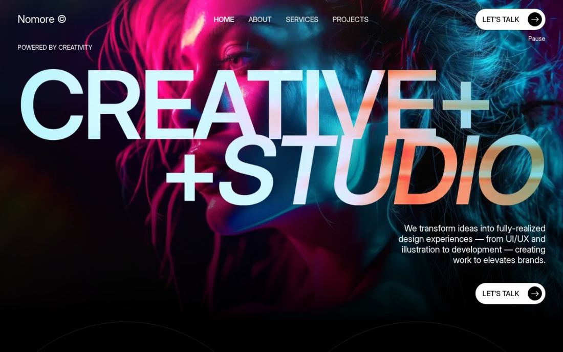 Nomore website preview