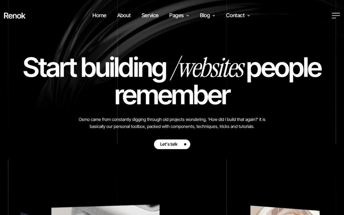 Renok website preview