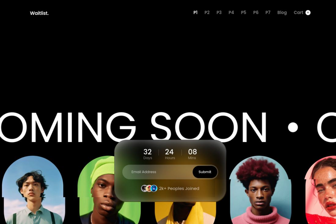 Waitlists website preview
